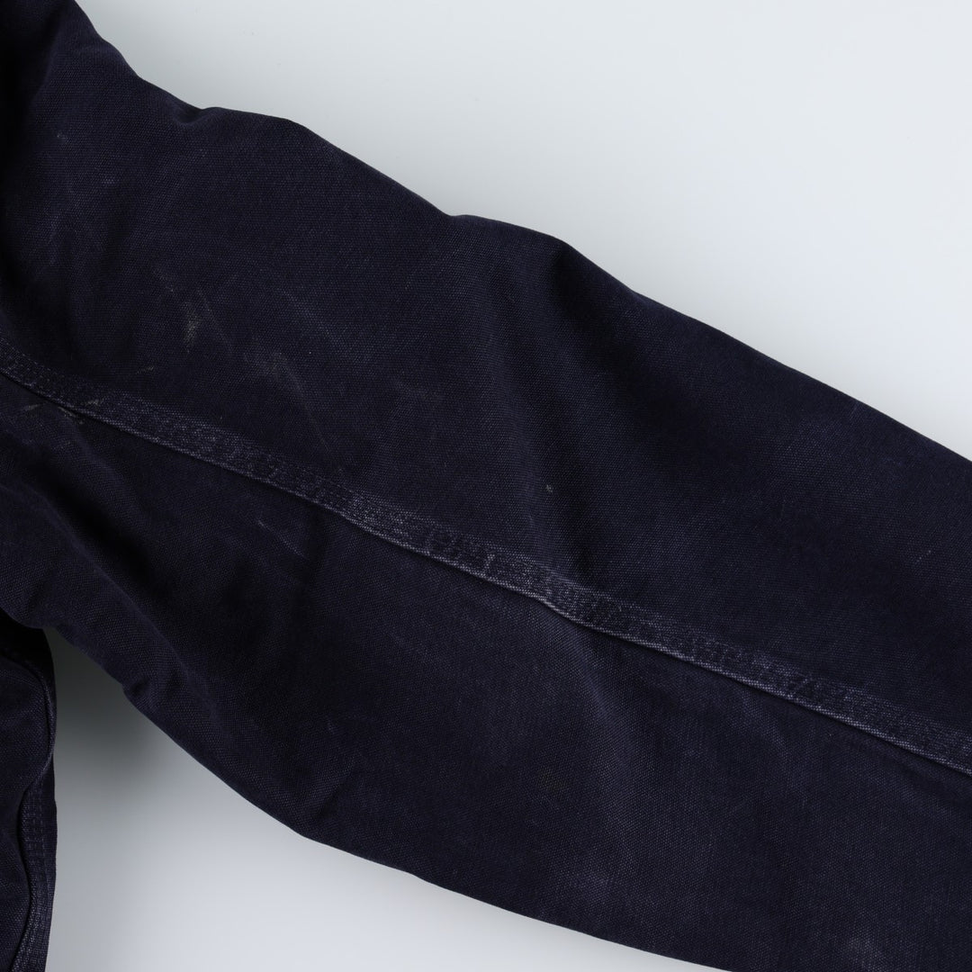 Carhartt Active Jacket, Padded Duck Full-Zip Hoodie, Men's Size L cotton navy blue type Vintage Second Hand