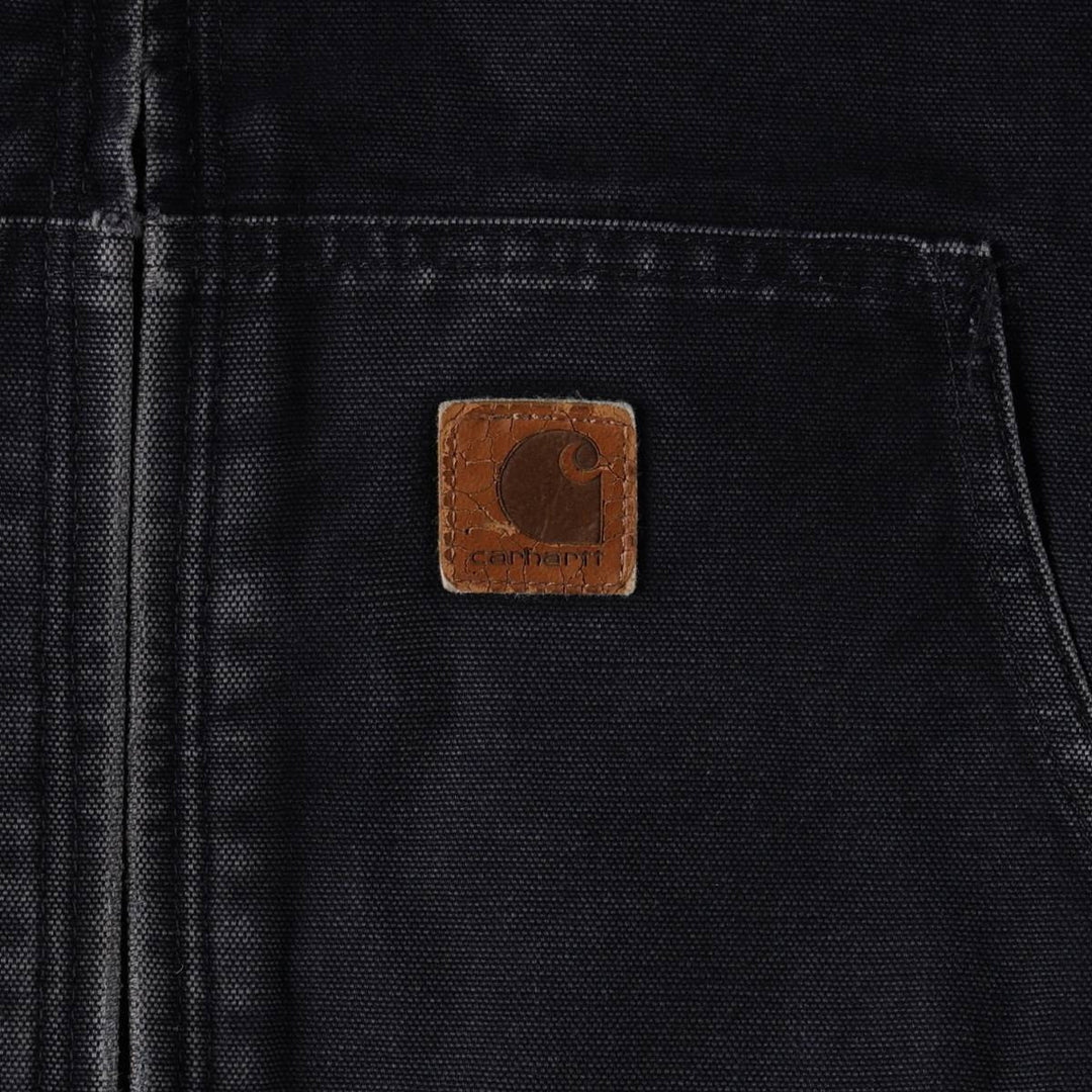 Carhartt Active Jacket, Padded Duck Full-Zip Hoodie, Men's XXL cotton navy blue type Vintage Second Hand