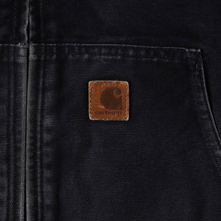 Carhartt Active Jacket, Padded Duck Full-Zip Hoodie, Men's XXL cotton navy blue type Vintage Second Hand