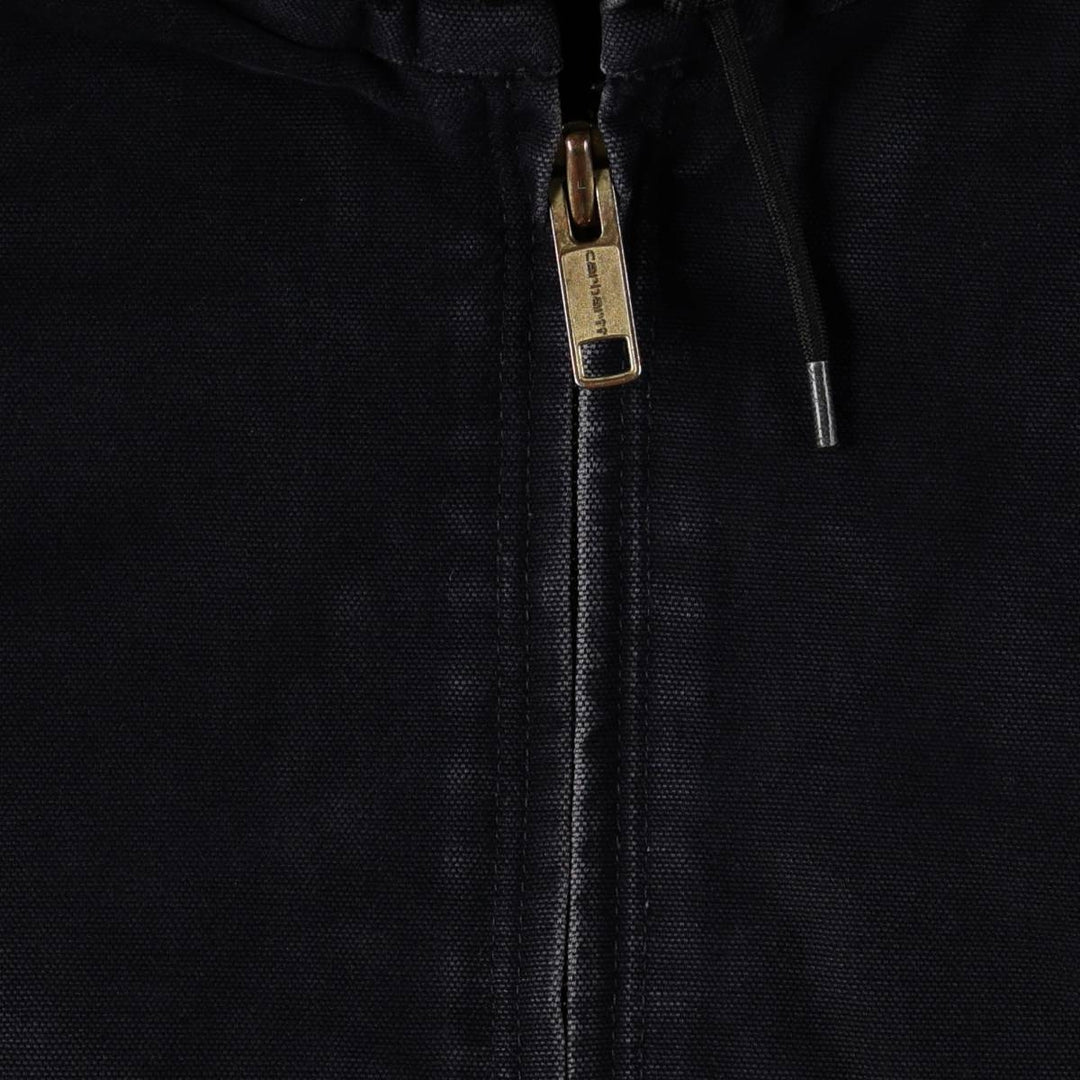 Carhartt Active Jacket, Padded Duck Full-Zip Hoodie, Men's XXL cotton navy blue type Vintage Second Hand
