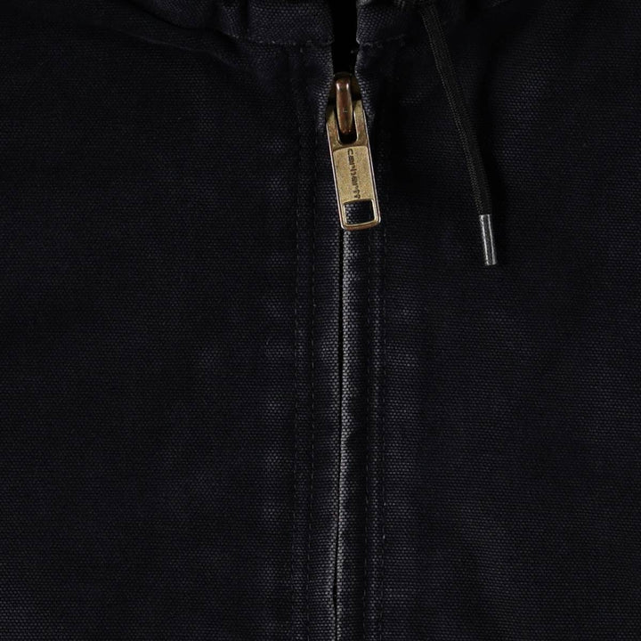 Carhartt Active Jacket, Padded Duck Full-Zip Hoodie, Men's XXL cotton navy blue type Vintage Second Hand