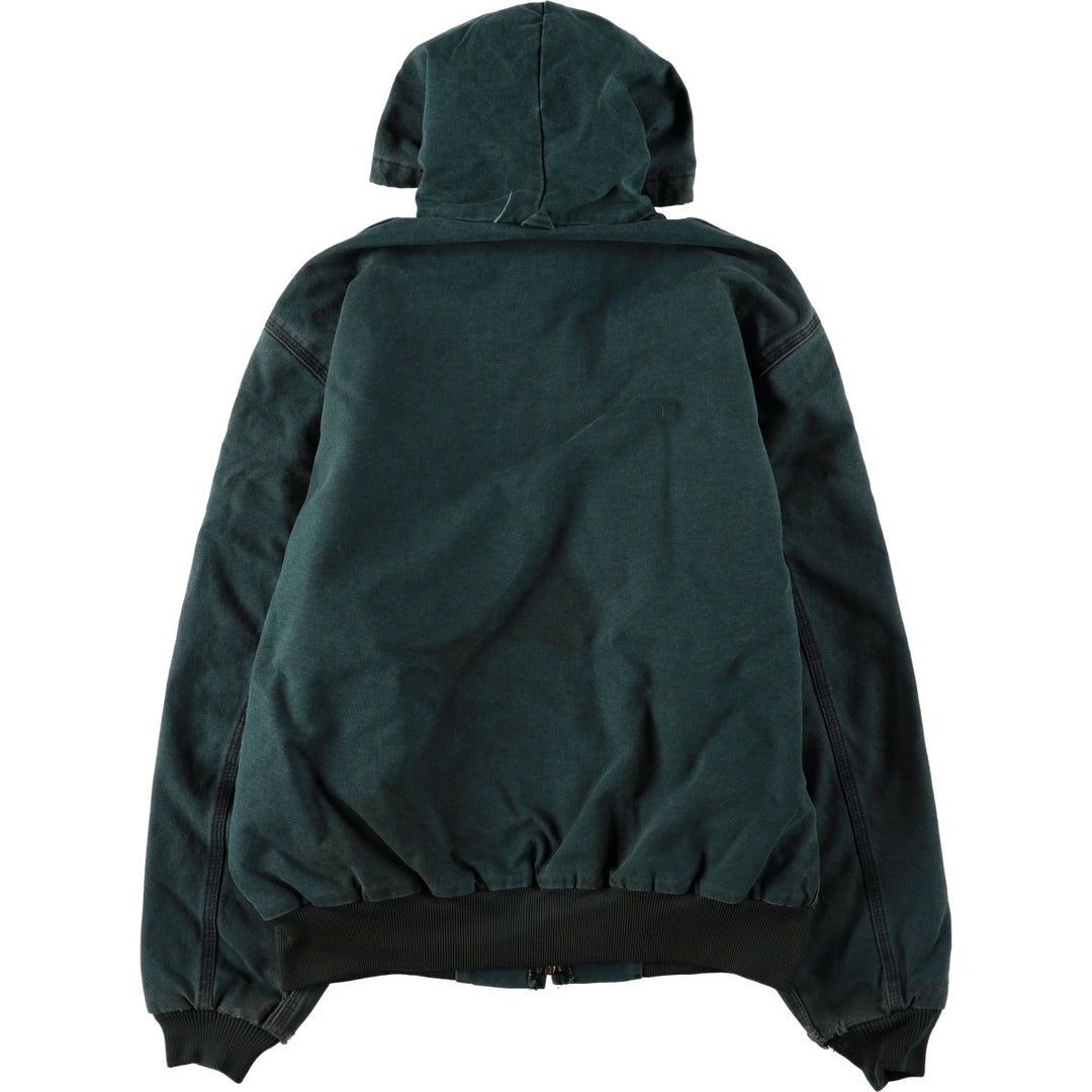 Carhartt Active Jacket, Padded Duck Full-Zip Hoodie, Men's XL unclear dark green Vintage Second Hand