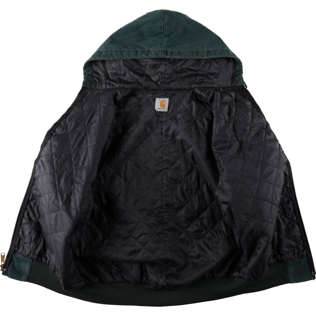Carhartt Active Jacket, Padded Duck Full-Zip Hoodie, Men's XL unclear dark green Vintage Second Hand