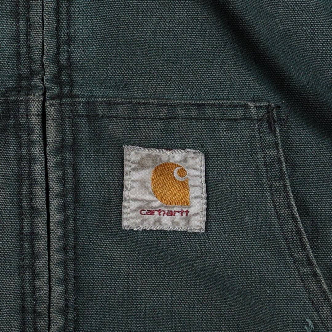 Carhartt Active Jacket, Padded Duck Full-Zip Hoodie, Men's XL unclear dark green Vintage Second Hand