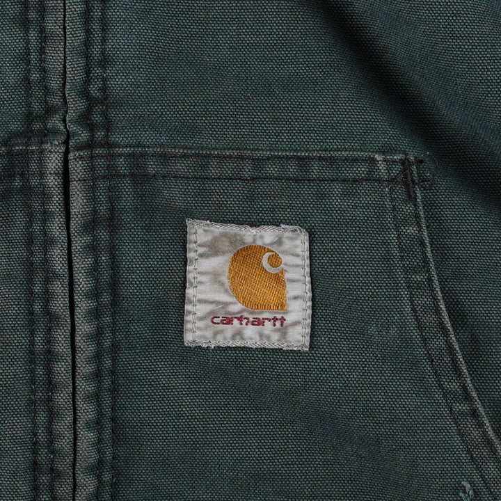 Carhartt Active Jacket, Padded Duck Full-Zip Hoodie, Men's XL unclear dark green Vintage Second Hand