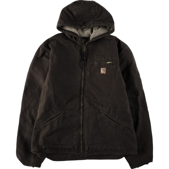 Carhartt Sierra Jacket, Padded Duck Full-Zip Hoodie, Men's XL cotton brown type Vintage Second Hand