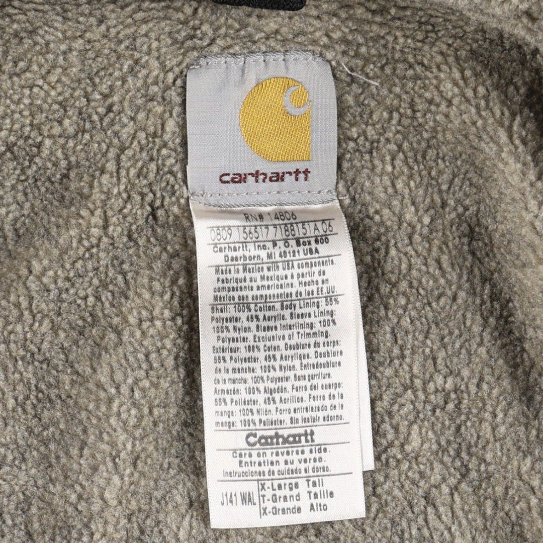 Carhartt Sierra Jacket, Padded Duck Full-Zip Hoodie, Men's XL cotton brown type Vintage Second Hand