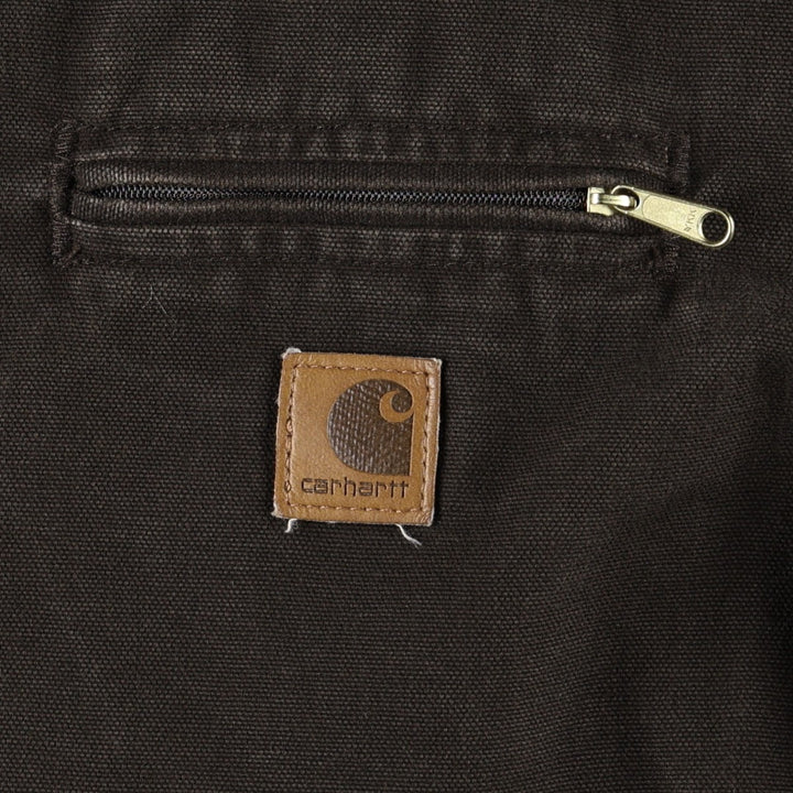 Carhartt Sierra Jacket, Padded Duck Full-Zip Hoodie, Men's XL cotton brown type Vintage Second Hand