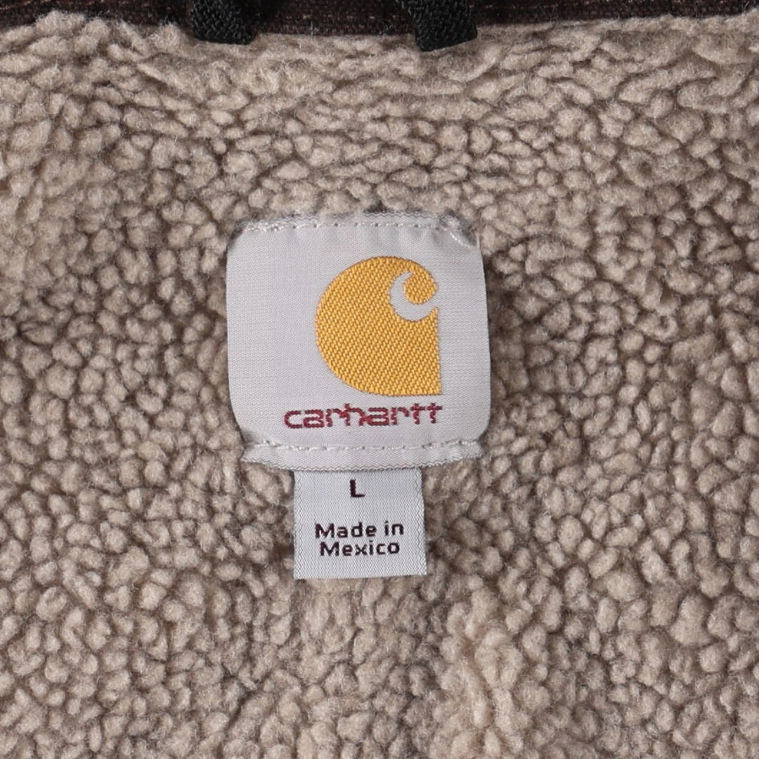 Carhartt Ridgecoat Advertising Padded Duck Work Jacket, Men's Size L (approx.) cotton brown type Vintage Second Hand
