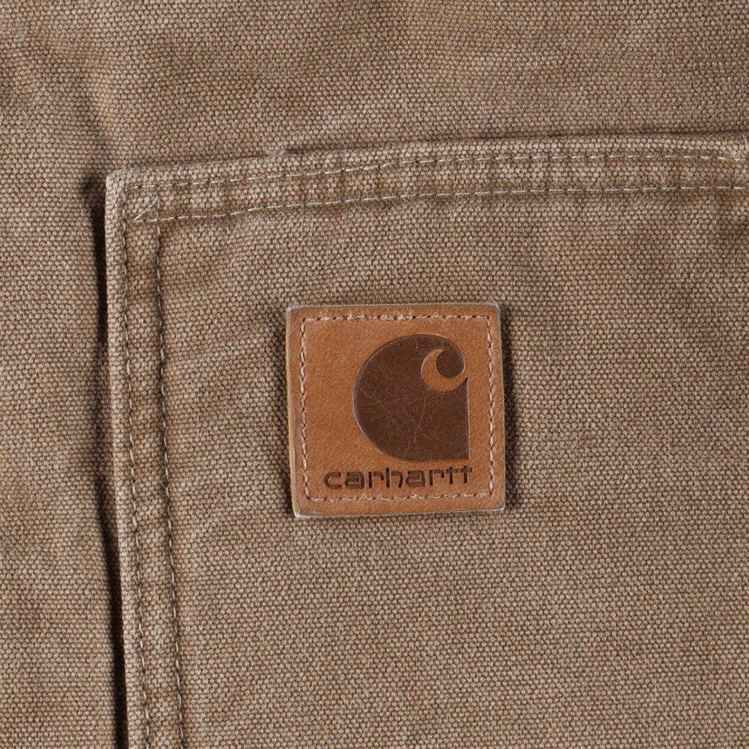 Carhartt Ridgecoat Advertising Padded Duck Work Jacket, Men's Size L (approx.) cotton brown type Vintage Second Hand
