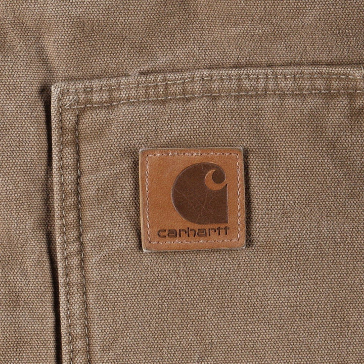 Carhartt Ridgecoat Advertising Padded Duck Work Jacket, Men's Size L (approx.) cotton brown type Vintage Second Hand