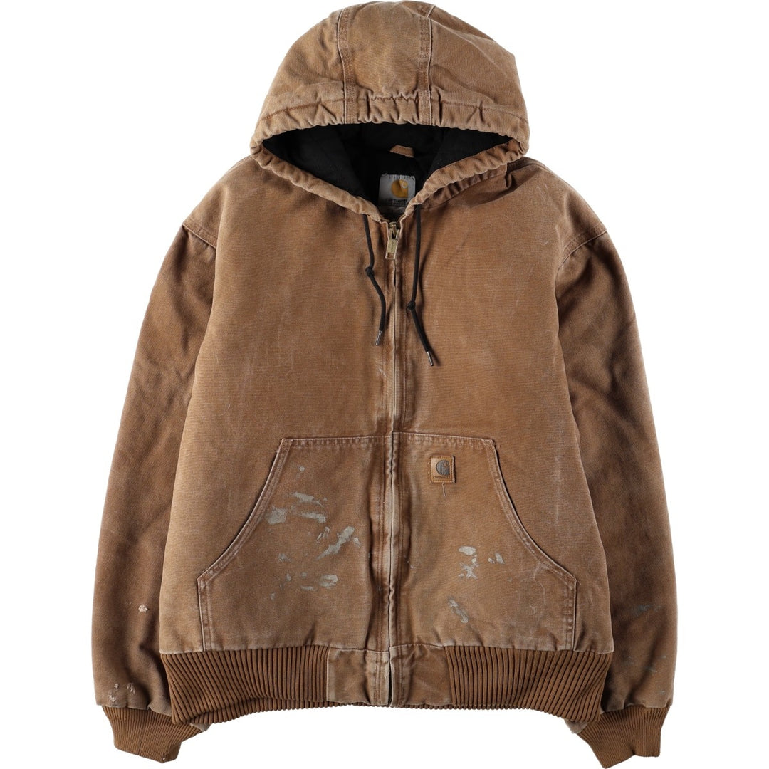 2000'S Carhartt Active Jacket Duck Work Jacket Men's Size L cotton brown type Vintage Second Hand