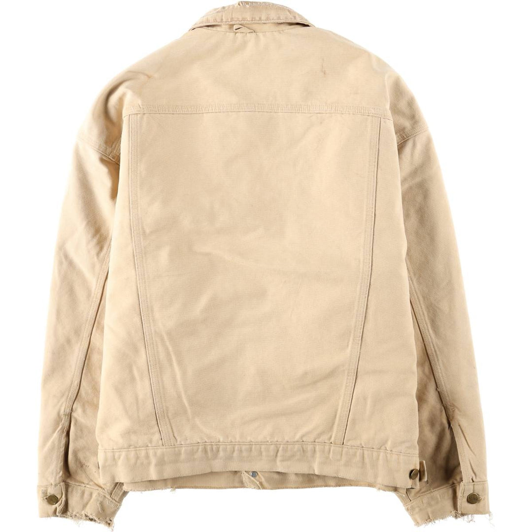 Carhartt Trucker Jacket, Padded, Duck Work Jacket, Men's Size L (approx.) unclear Beige type Vintage Second Hand