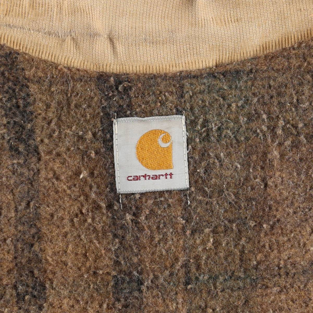 Carhartt Trucker Jacket, Padded, Duck Work Jacket, Men's Size L (approx.) unclear Beige type Vintage Second Hand