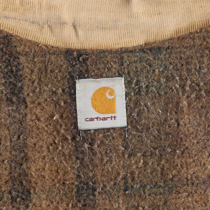 Carhartt Trucker Jacket, Padded, Duck Work Jacket, Men's Size L (approx.) unclear Beige type Vintage Second Hand