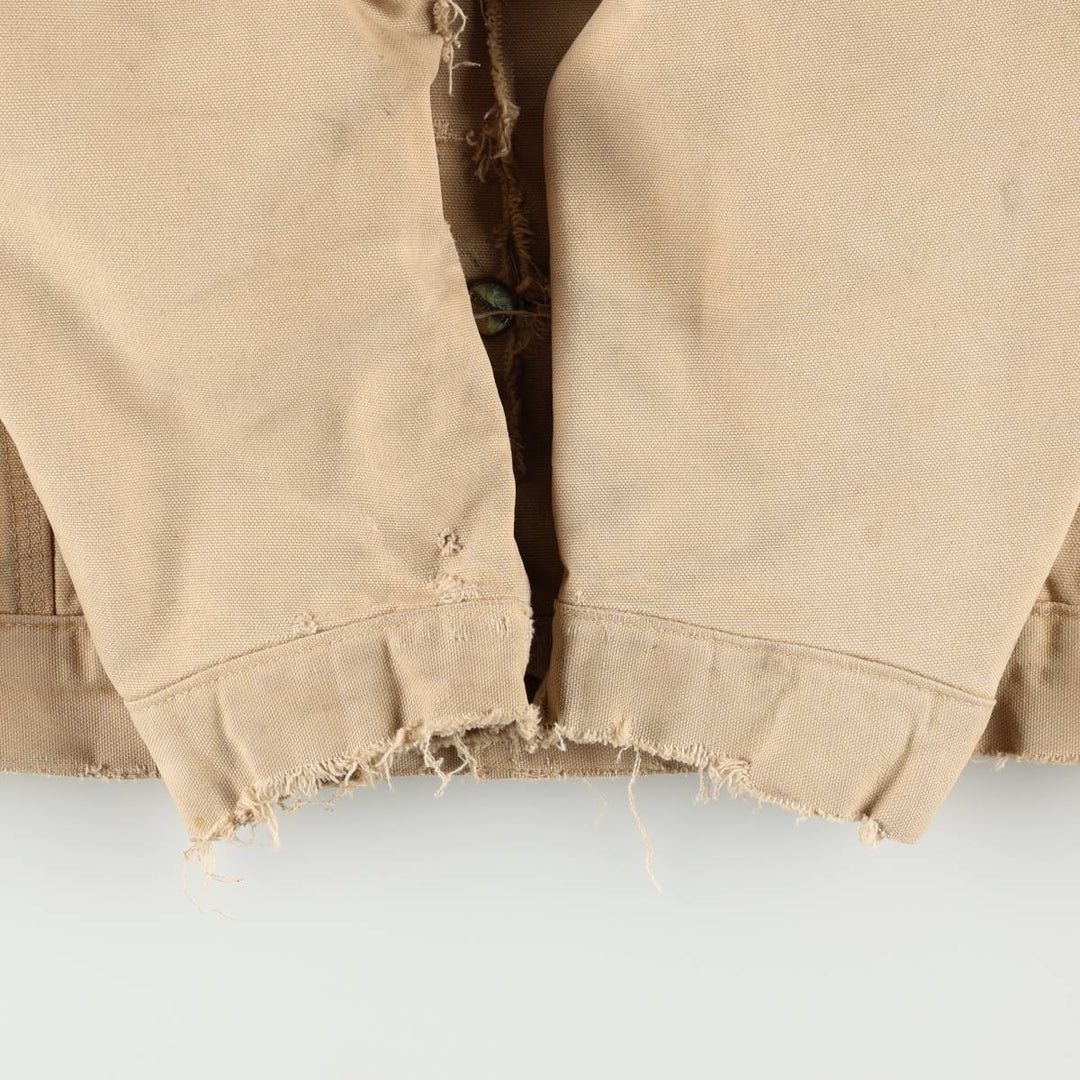 Carhartt Trucker Jacket, Padded, Duck Work Jacket, Men's Size L (approx.) unclear Beige type Vintage Second Hand