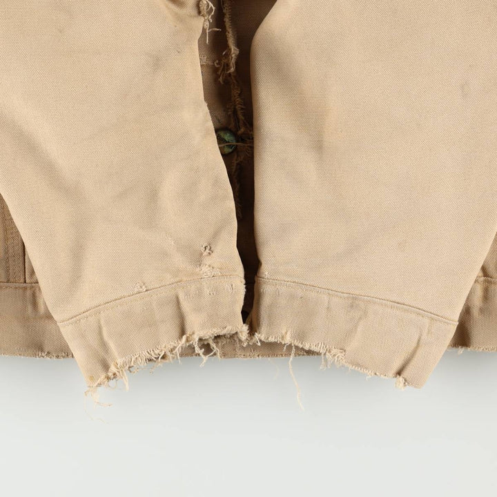 Carhartt Trucker Jacket, Padded, Duck Work Jacket, Men's Size L (approx.) unclear Beige type Vintage Second Hand