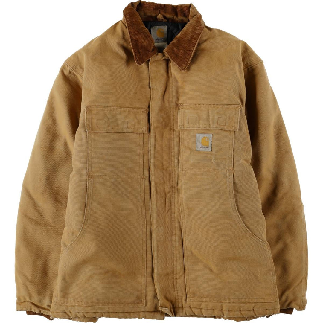 Carhartt Traditional Coat, Padded Duck Full-Zip Hoodie, Men's Size XL (approx.) unclear Khaki type beige Vintage Second Hand