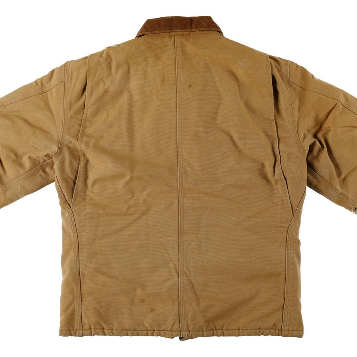 Carhartt Traditional Coat, Padded Duck Full-Zip Hoodie, Men's Size XL (approx.) unclear Khaki type beige Vintage Second Hand