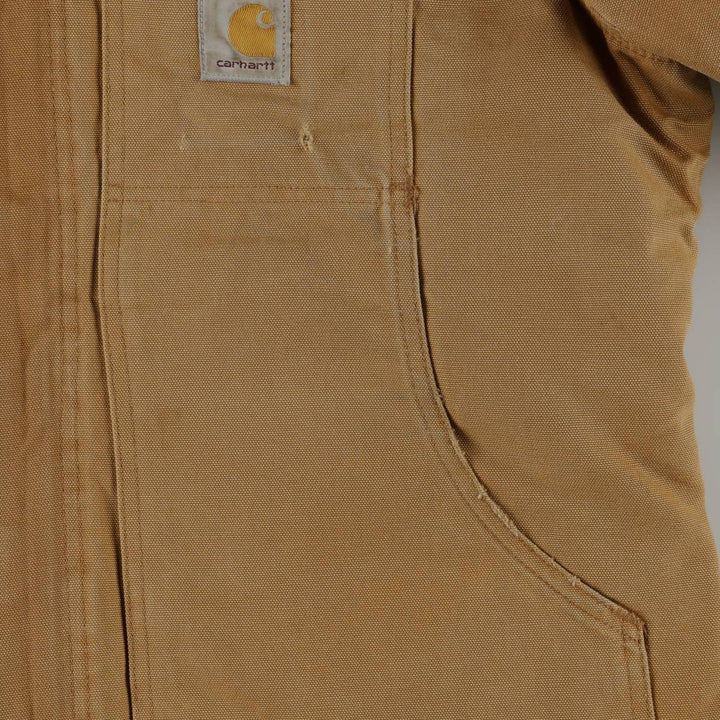 Carhartt Traditional Coat, Padded Duck Full-Zip Hoodie, Men's Size XL (approx.) unclear Khaki type beige Vintage Second Hand