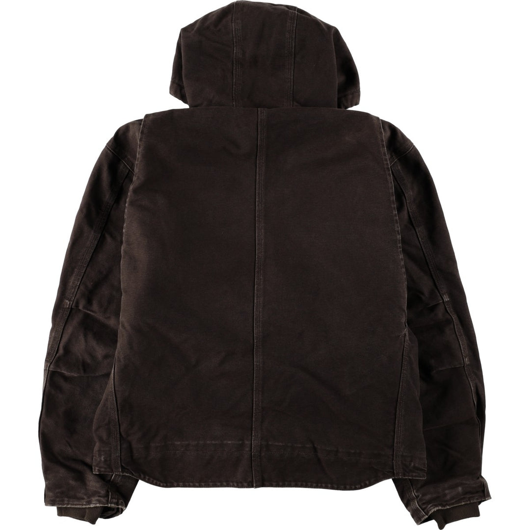 Carhartt Sierra Jacket Duck Full Zip Hoodie Men's L size cotton brown type Vintage Second Hand