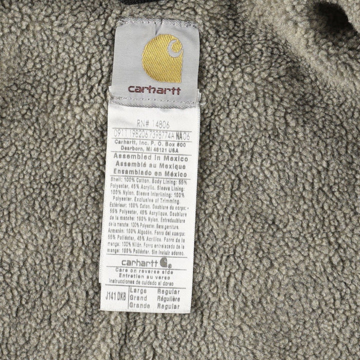 Carhartt Sierra Jacket Duck Full Zip Hoodie Men's L size cotton brown type Vintage Second Hand