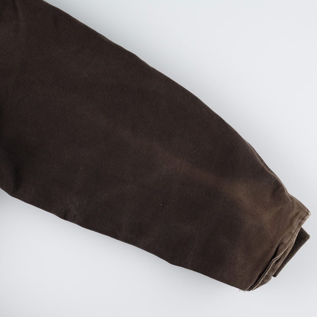 Carhartt Sierra Jacket Duck Full Zip Hoodie Men's L size cotton brown type Vintage Second Hand