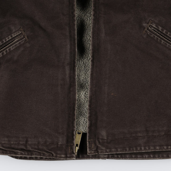 Carhartt Sierra Jacket Duck Full Zip Hoodie Men's L size cotton brown type Vintage Second Hand