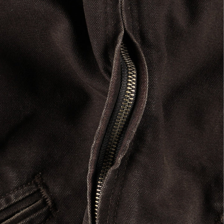 Carhartt Sierra Jacket Duck Full Zip Hoodie Men's L size cotton brown type Vintage Second Hand