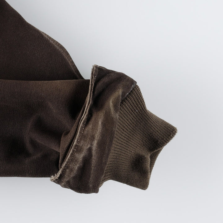 Carhartt Sierra Jacket Duck Full Zip Hoodie Men's L size cotton brown type Vintage Second Hand