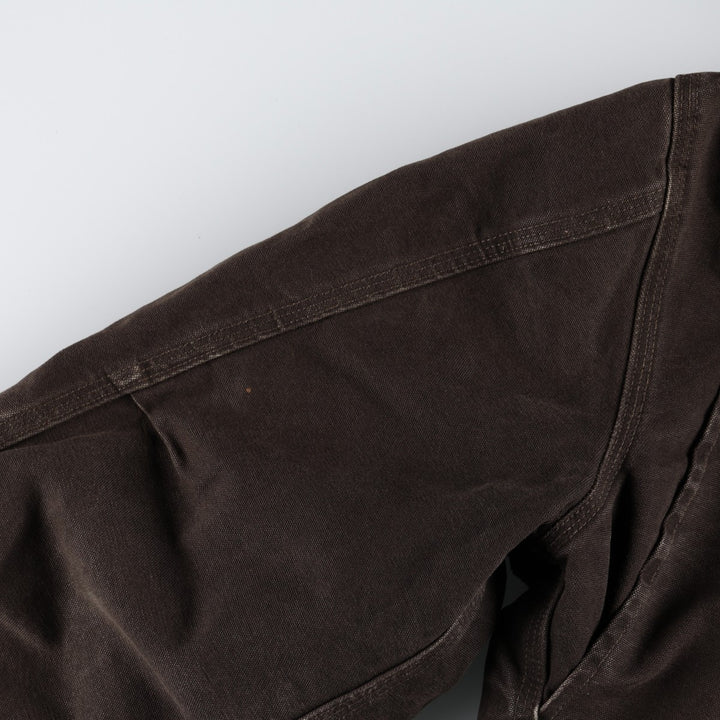 Carhartt Sierra Jacket Duck Full Zip Hoodie Men's L size cotton brown type Vintage Second Hand