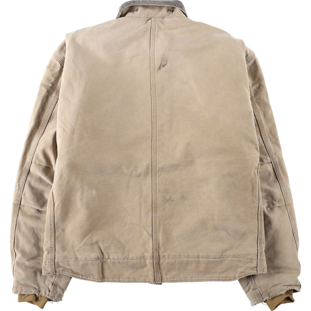 Carhartt Traditional Padded Duck Work Jacket, Men's Size Medium cotton Beige type Vintage Second Hand