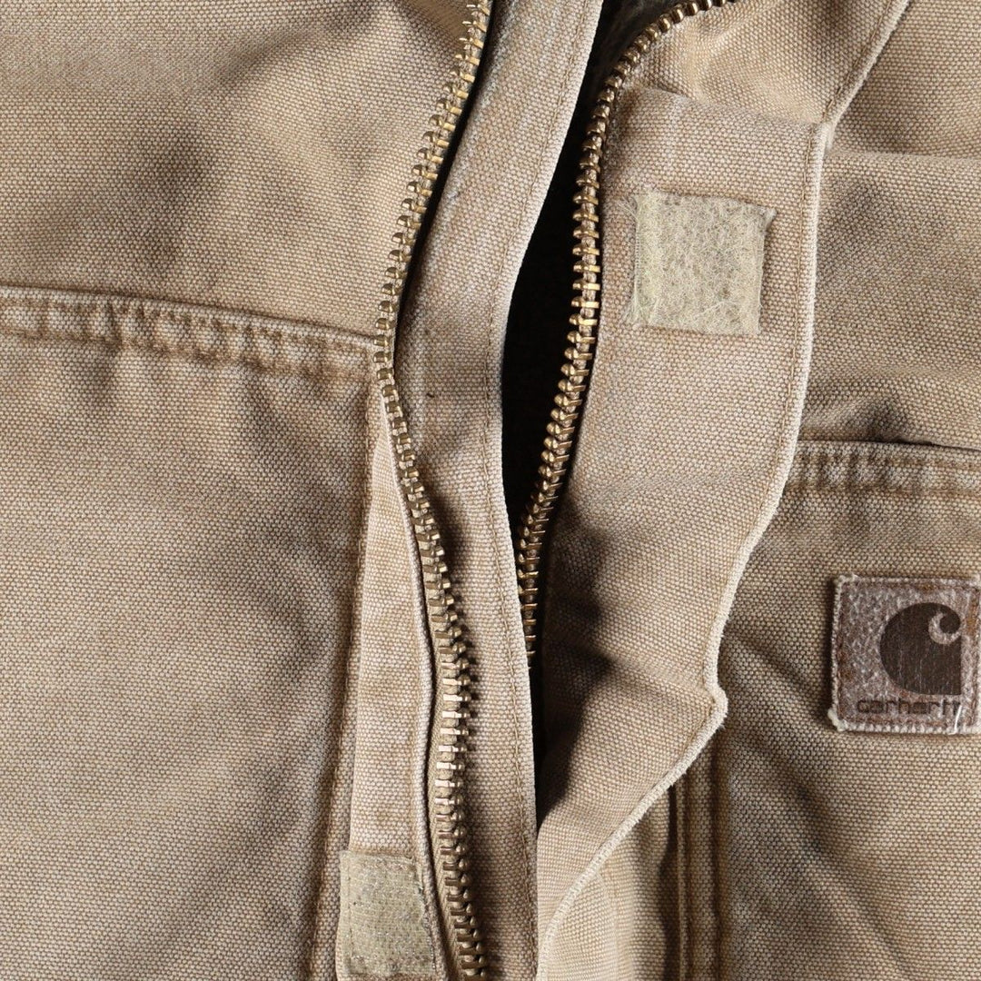 Carhartt Traditional Padded Duck Work Jacket, Men's Size Medium cotton Beige type Vintage Second Hand