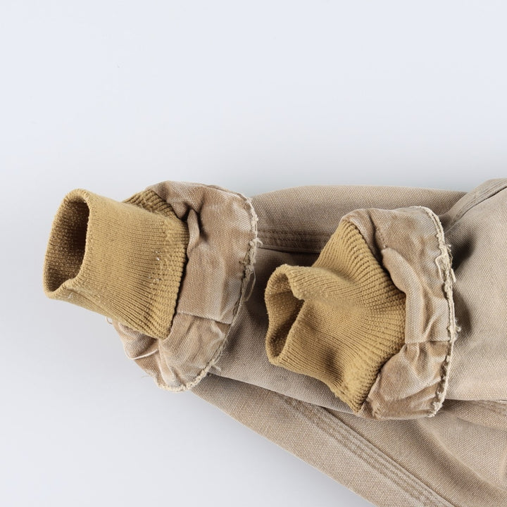 Carhartt Traditional Padded Duck Work Jacket, Men's Size Medium cotton Beige type Vintage Second Hand