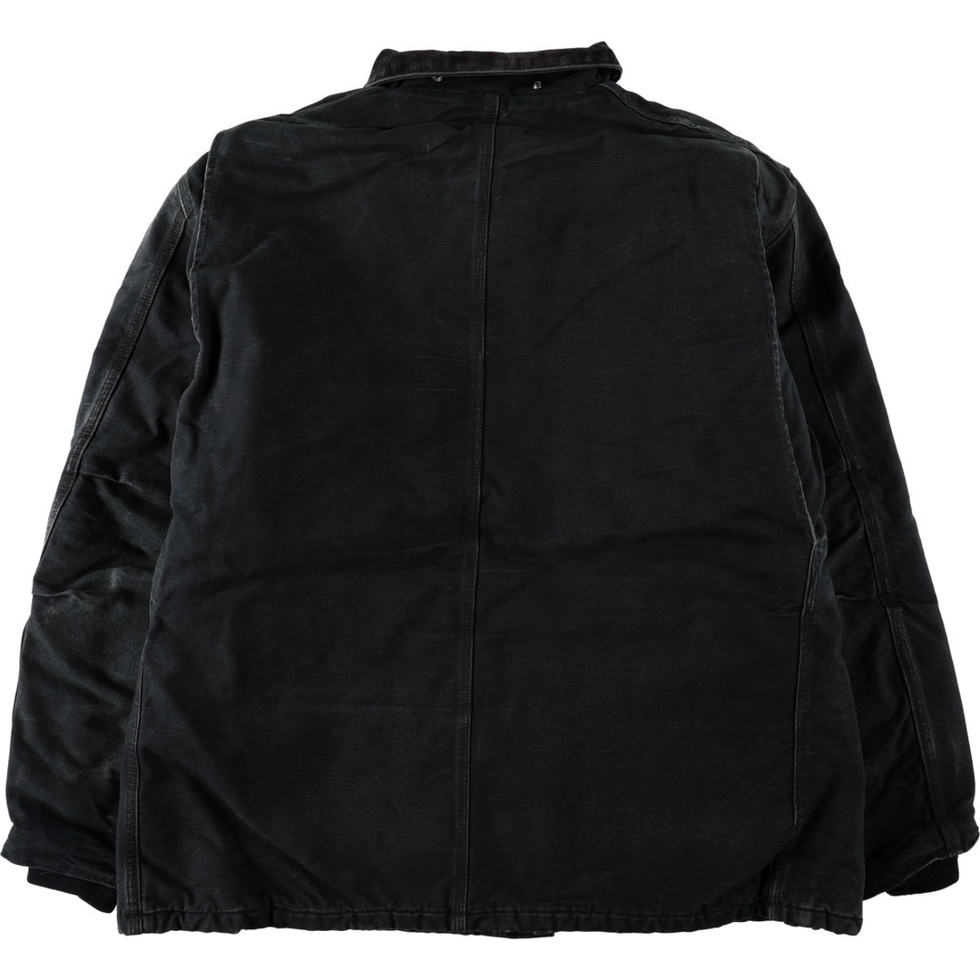 Carhartt Traditional Coat Duck Work Jacket, Men's Size XXXL (Large Size) cotton black type Vintage Second Hand