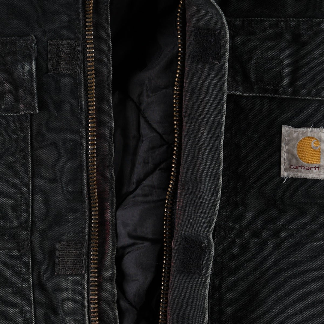 Carhartt Traditional Coat Duck Work Jacket, Men's Size XXXL (Large Size) cotton black type Vintage Second Hand