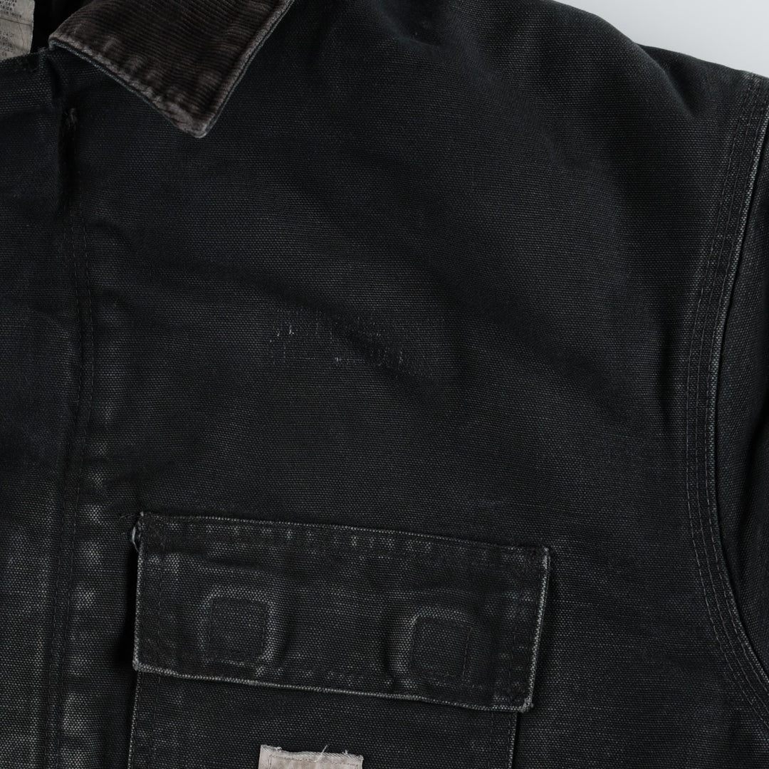 Carhartt Traditional Coat Duck Work Jacket, Men's Size XXXL (Large Size) cotton black type Vintage Second Hand