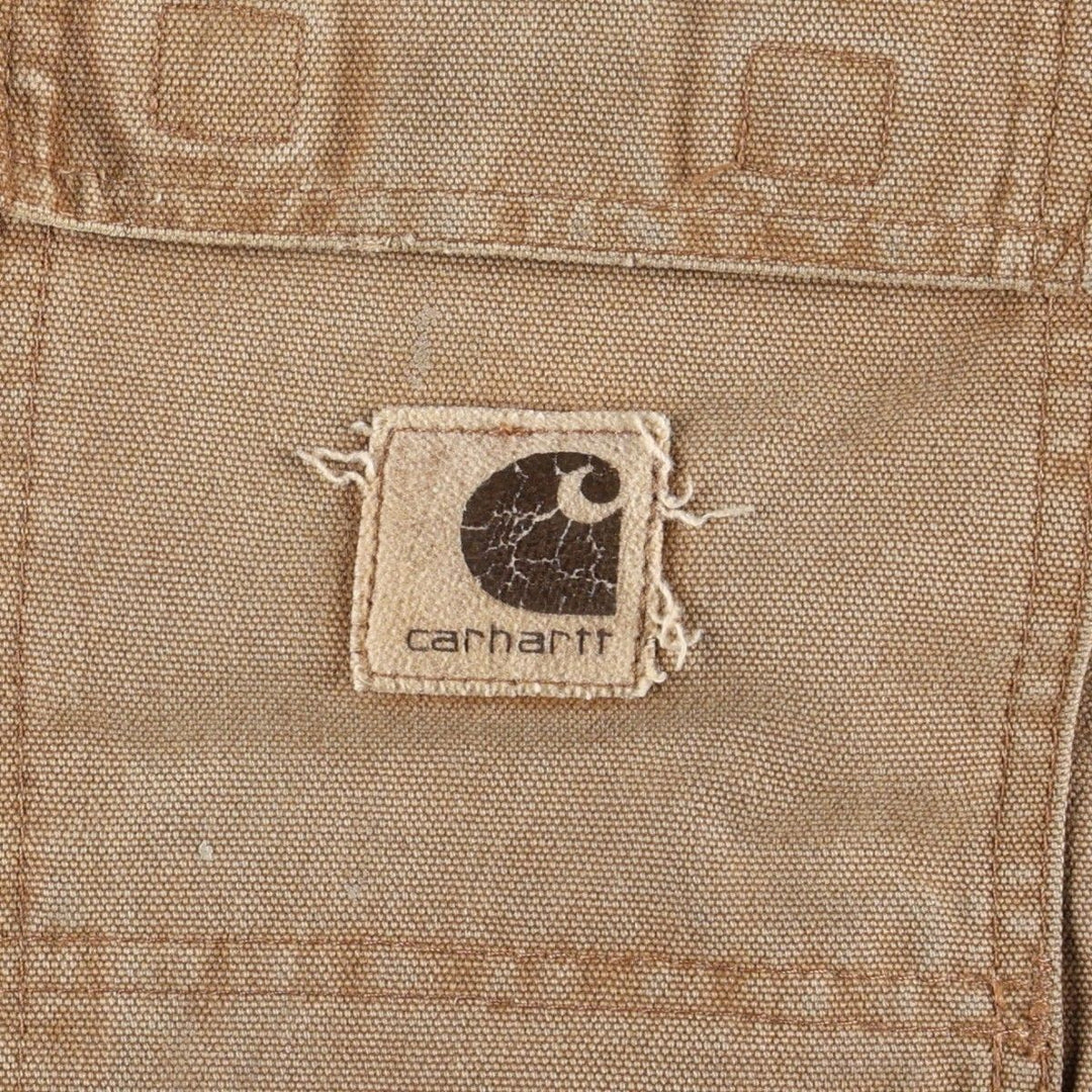 2000'S Carhartt Traditional Padded Duck Work Jacket, Men's Size L cotton brown type Vintage Second Hand