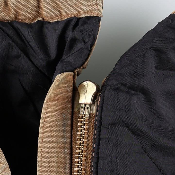 2000'S Carhartt Traditional Padded Duck Work Jacket, Men's Size L cotton brown type Vintage Second Hand