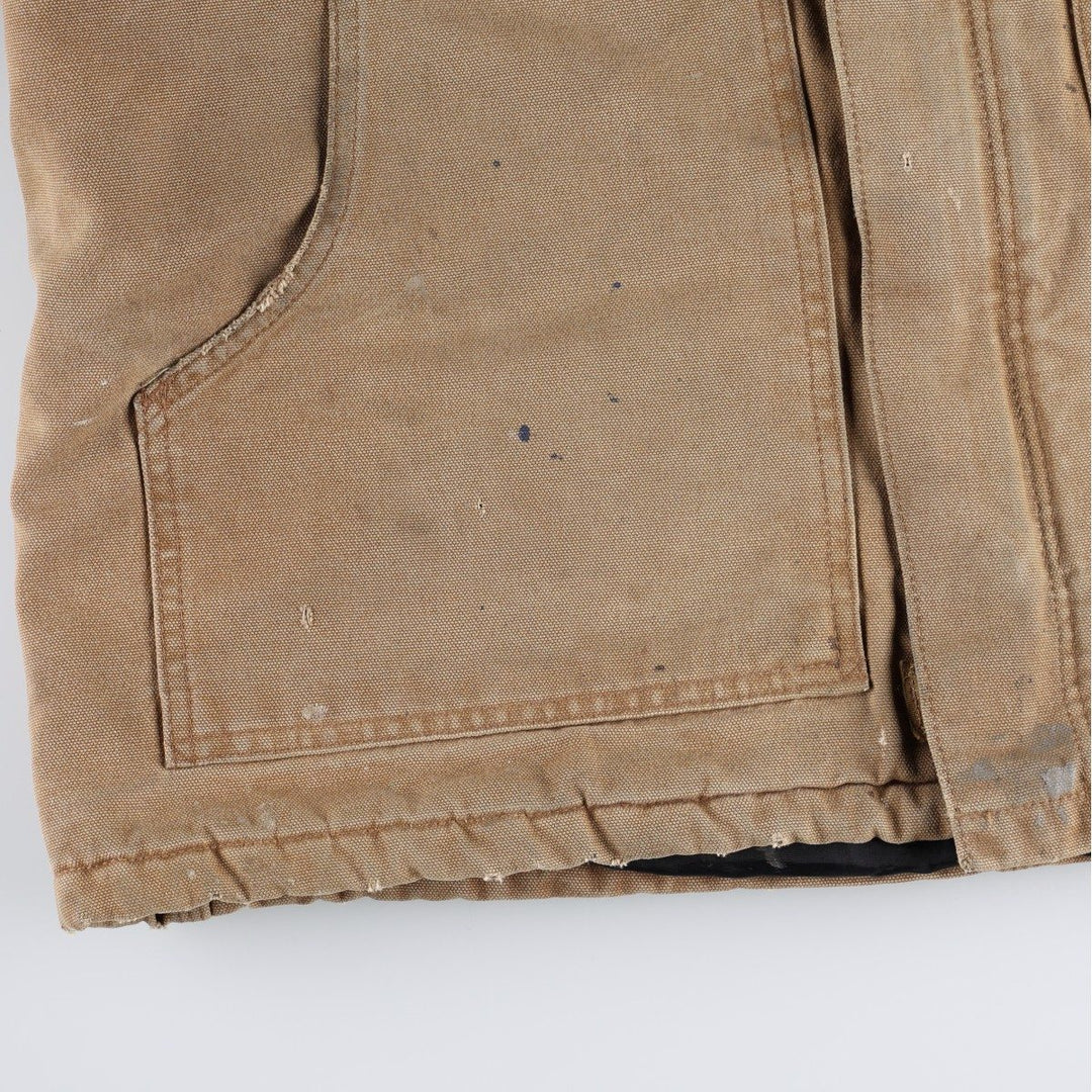 2000'S Carhartt Traditional Padded Duck Work Jacket, Men's Size L cotton brown type Vintage Second Hand