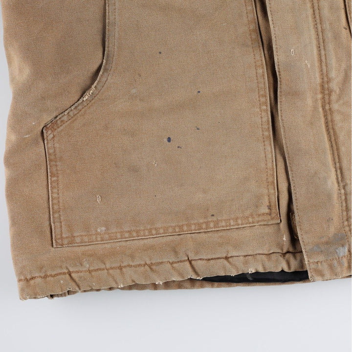 2000'S Carhartt Traditional Padded Duck Work Jacket, Men's Size L cotton brown type Vintage Second Hand