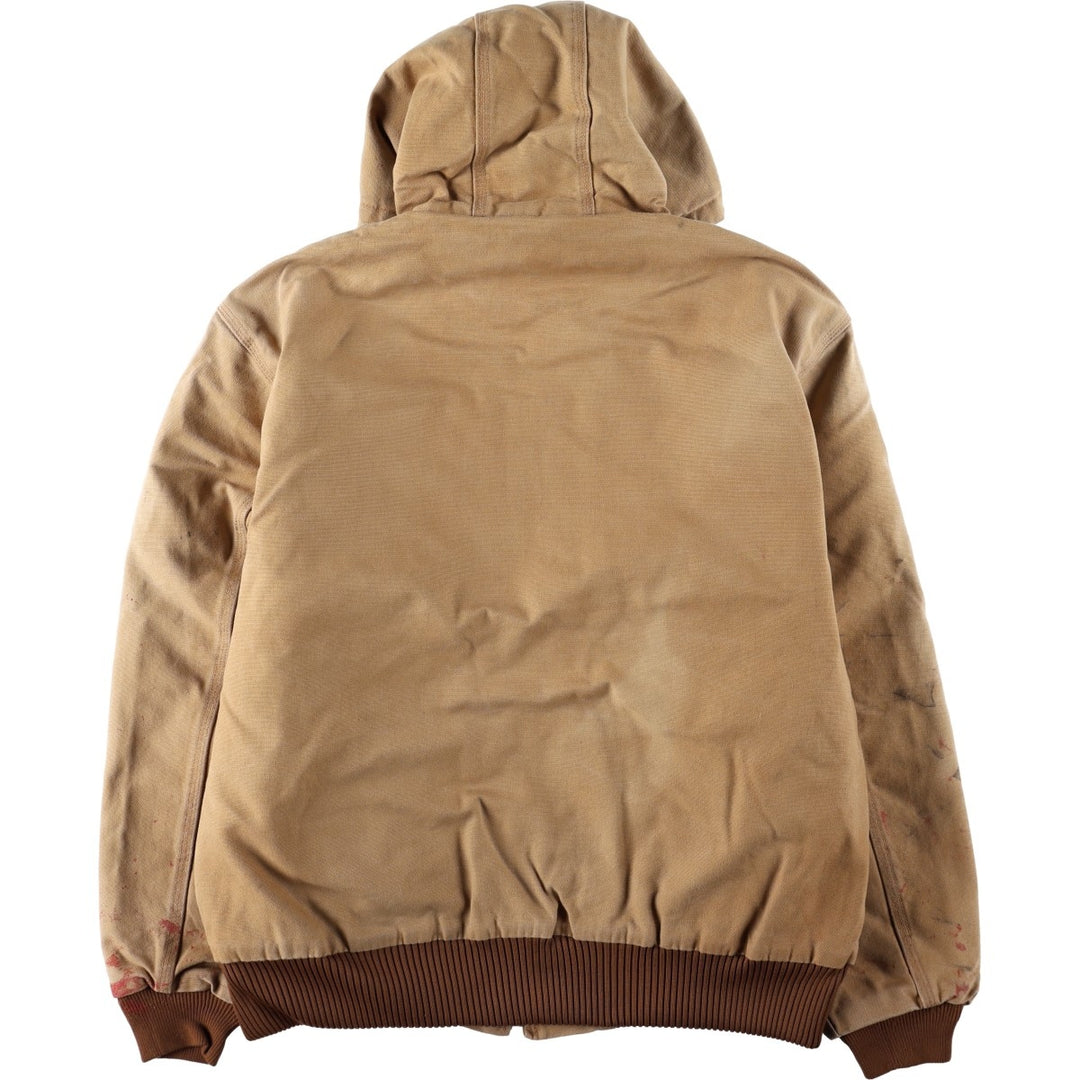 Carhartt Active Jacket, Padded Duck Work Jacket, Men's Size L (approx.) cotton Khaki type beige Vintage Second Hand