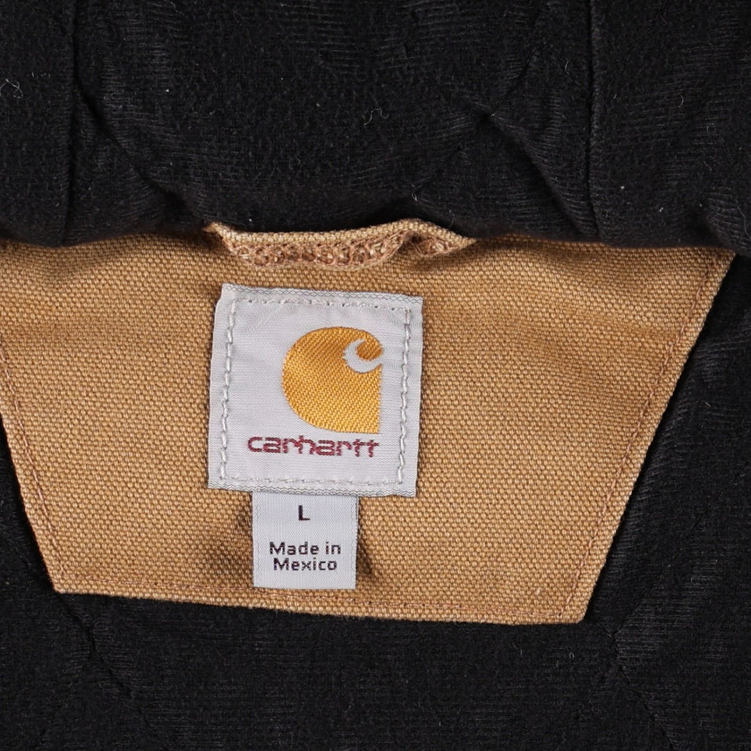 Carhartt Active Jacket, Padded Duck Work Jacket, Men's Size L (approx.) cotton Khaki type beige Vintage Second Hand