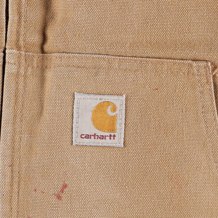 Carhartt Active Jacket, Padded Duck Work Jacket, Men's Size L (approx.) cotton Khaki type beige Vintage Second Hand