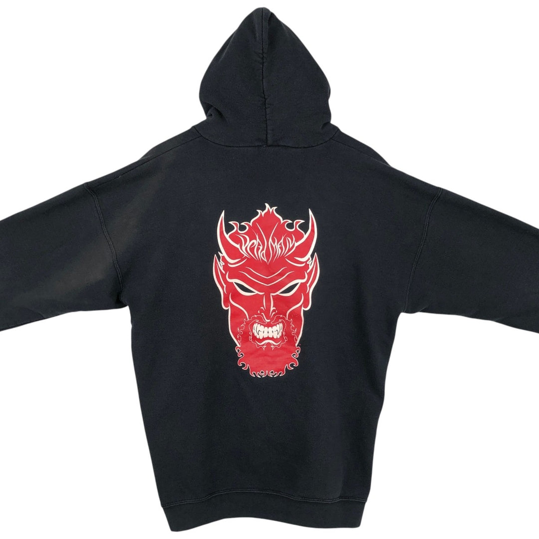 ALSTYLE The Undertaker Big Evil Red Devil Sweat Pullover Hoodie, Made in USA, Men's XL equivalent. cotton black type Vintage Second Hand