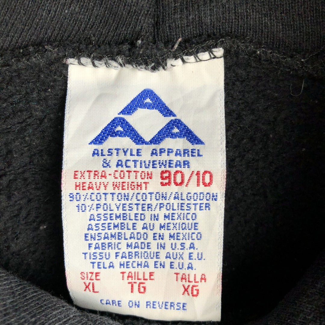 ALSTYLE The Undertaker Big Evil Red Devil Sweat Pullover Hoodie, Made in USA, Men's XL equivalent. cotton black type Vintage Second Hand
