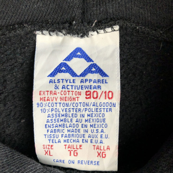 ALSTYLE The Undertaker Big Evil Red Devil Sweat Pullover Hoodie, Made in USA, Men's XL equivalent. cotton black type Vintage Second Hand