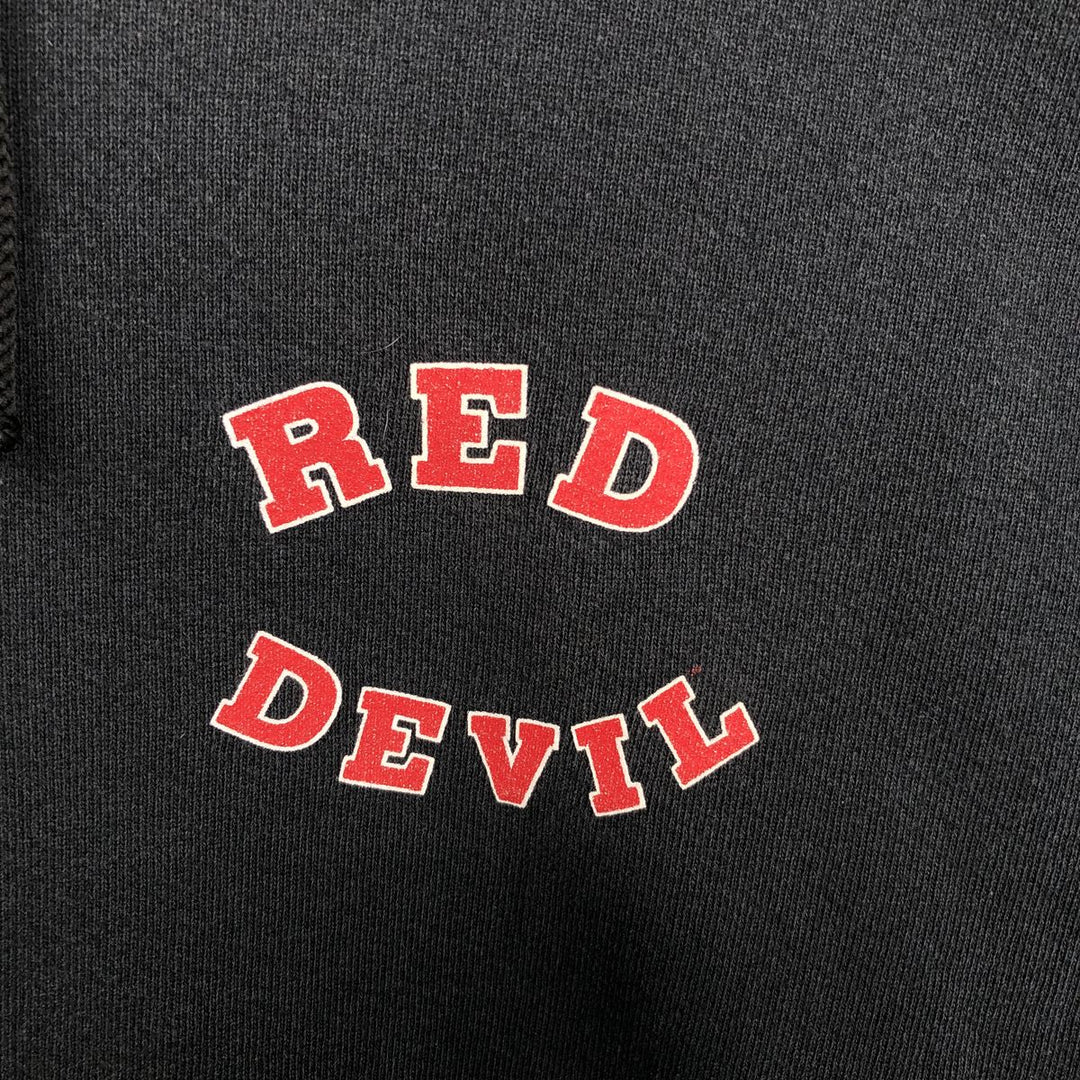 ALSTYLE The Undertaker Big Evil Red Devil Sweat Pullover Hoodie, Made in USA, Men's XL equivalent. cotton black type Vintage Second Hand