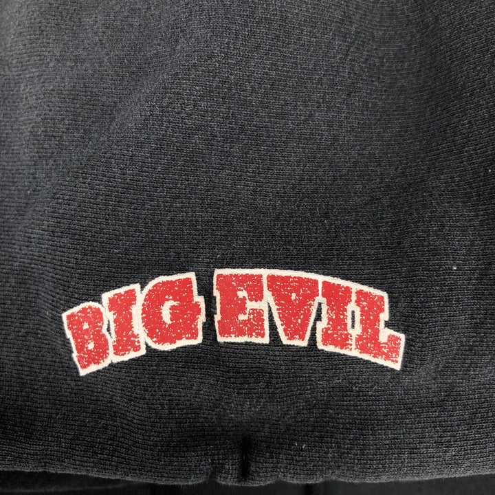 ALSTYLE The Undertaker Big Evil Red Devil Sweat Pullover Hoodie, Made in USA, Men's XL equivalent. cotton black type Vintage Second Hand