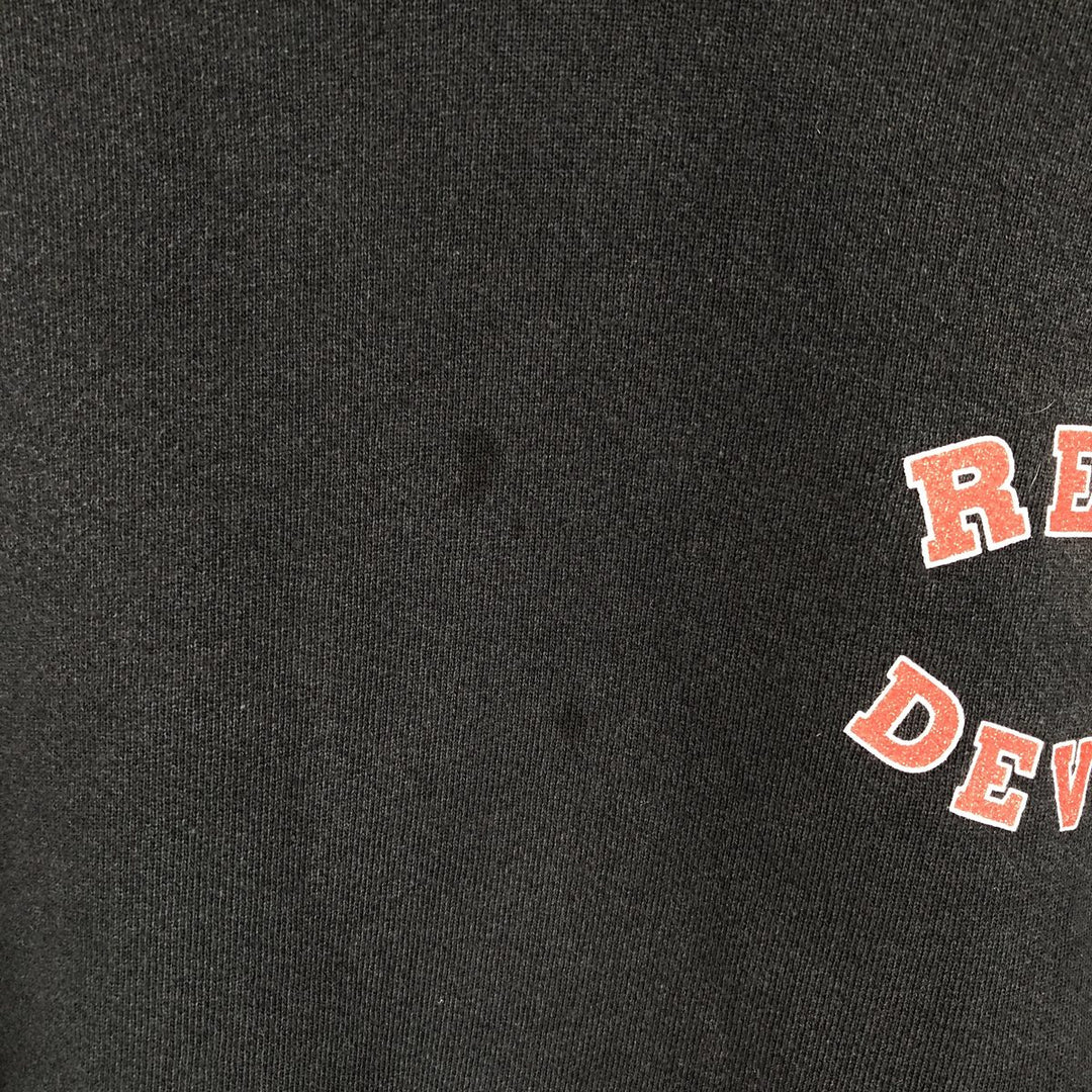 ALSTYLE The Undertaker Big Evil Red Devil Sweat Pullover Hoodie, Made in USA, Men's XL equivalent. cotton black type Vintage Second Hand